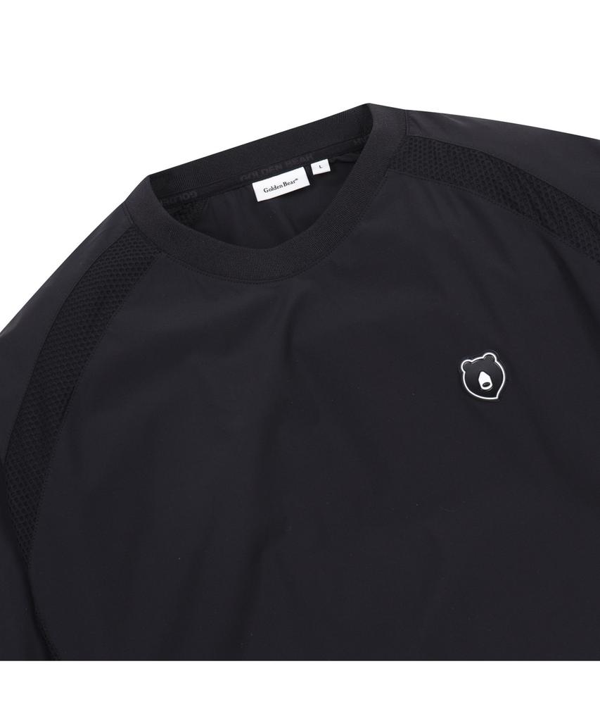 Goldeunbeeo Stretchable Nylon Crewneck Sweatshirt_G4Tam25221Bkx