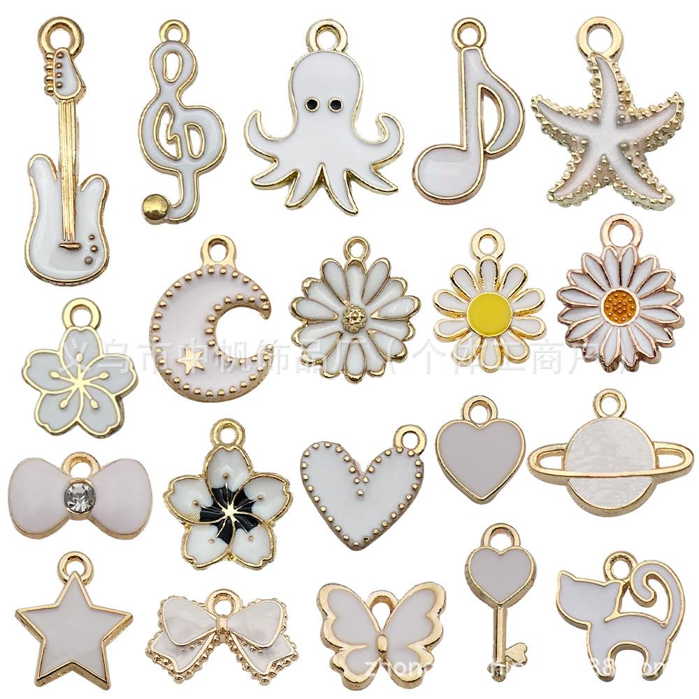 20 Assorted Pendant Set for Jewelry Making, Mixed Loose Pendants for DIY Necklace Bracelet and Earring Crafts