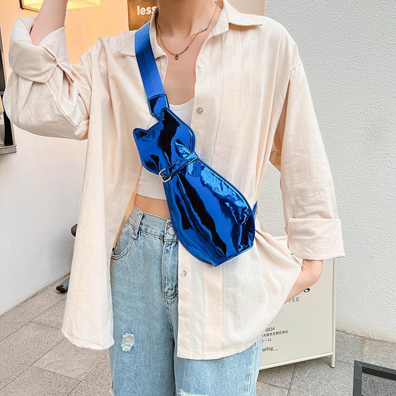 Dámská Osobnostní Neobvyklá Kreslená Široký Ramenní Popruh Crossbody Ramenní Malá Kabelka Peněženka
