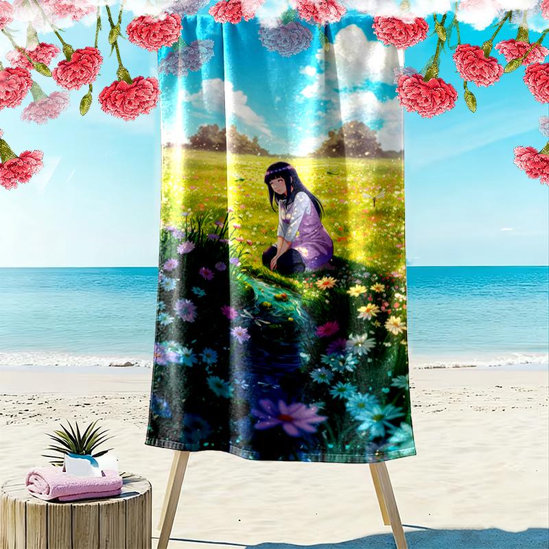naruto Beach Towel Perfect for Travel, Outdoor Activities, Swimming, Camping, Hiking