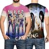 Summer New Men T-shirt Rock Band W.A.S.P 3d Printed Tshirt Men Women Fashion O-Neck Short Sleeve Tops Tees Daily Casual Clothes