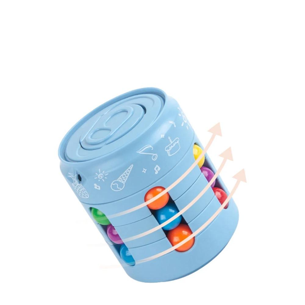 Magic Rotating Beans Puzzle Cube Game Kid's Adult Fingertips Fidget Decompression Game Montessori Educational Toys Children Gift
