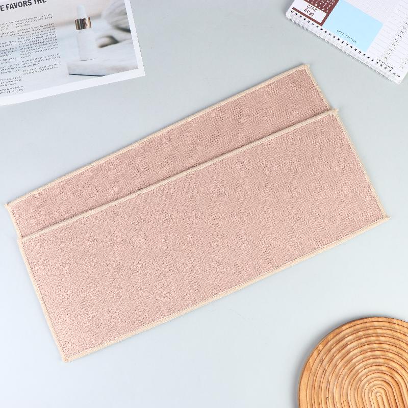 Durable Imitation Linen Stair Treads Non-Slip Water Absorption Floor Mat Noiseproof Washable Home Steps Protective Mat Pets Safe