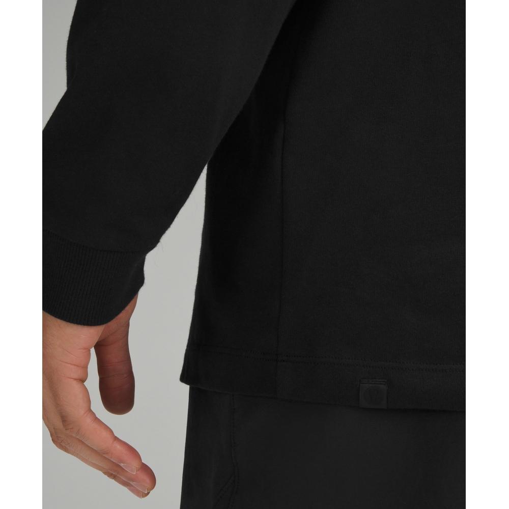 Lululemon Heavyweight Cotton Jersey Long Sleeve Shirt Black