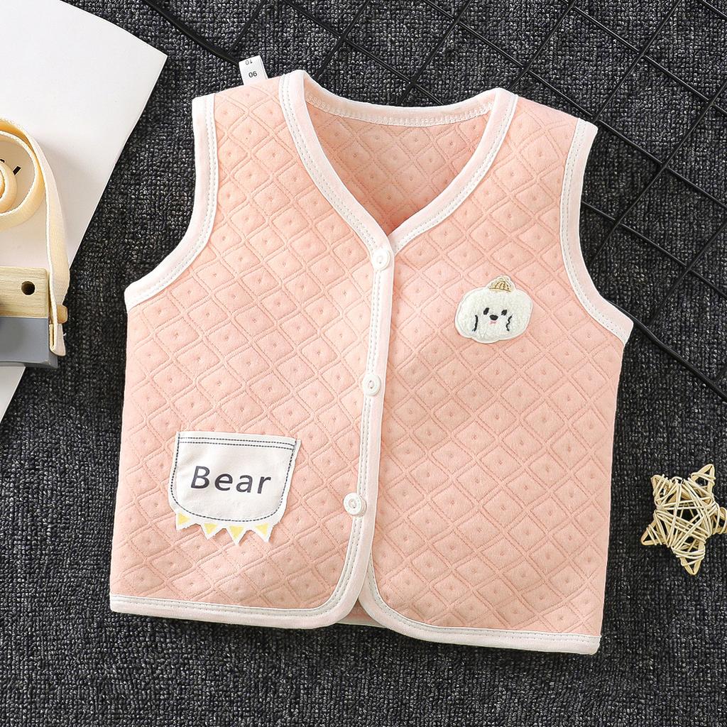Unisex Kids' Autumn Winter Warm Padded Vest, Cotton Waistcoat for Toddlers Newborns Sleeveless Gilet