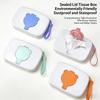 Wipes Case Portable Baby Wipes Dispenser Dustproof Wipe Holder Bear Pattern Wipes Box Baby Wipe Case Keep Wipe Wet