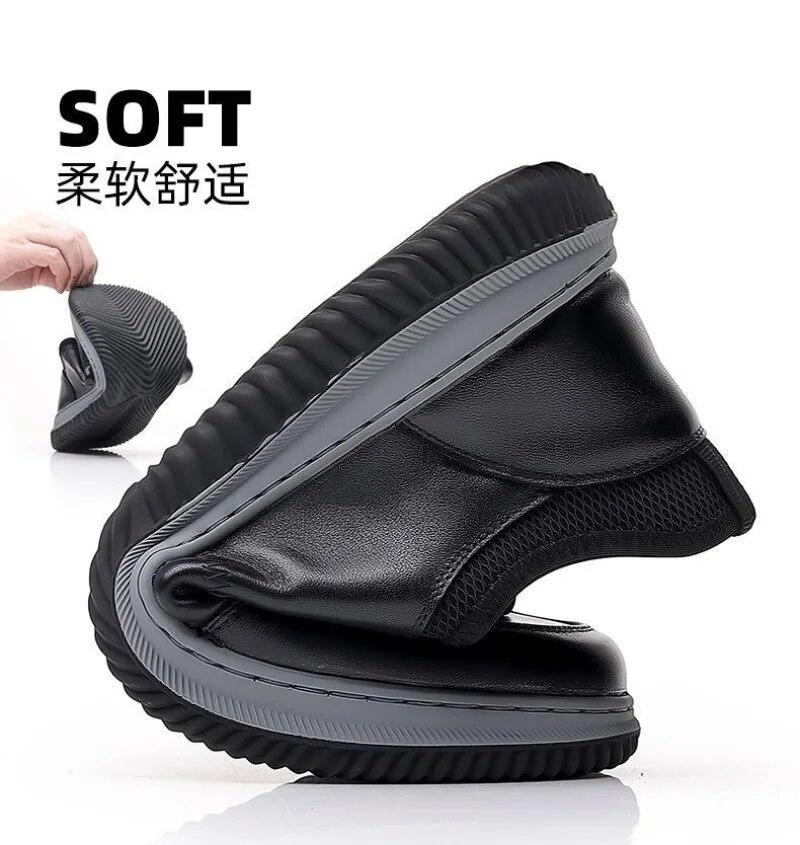 Men's Casual Leather Shoes Outdoor Walking Low Top Shoes Men's Office Party Casual Shoes Men's Sports Soft Sole N-Slip Shoes