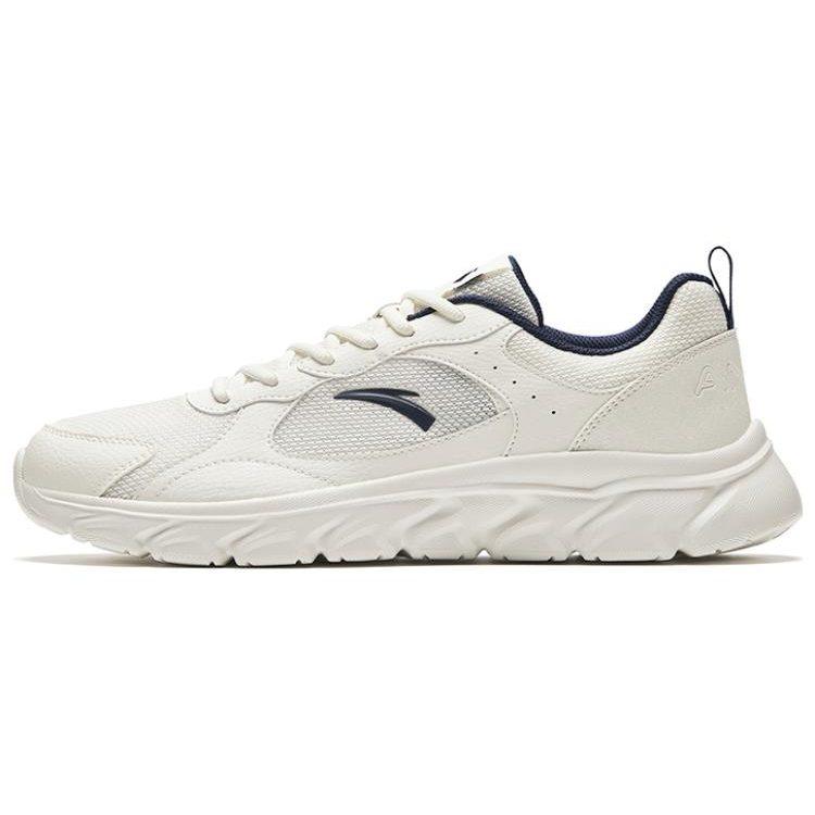 Anta Slip Resistant Abrasion Resistant Low Top Running Shoes Men's White 912345580-5