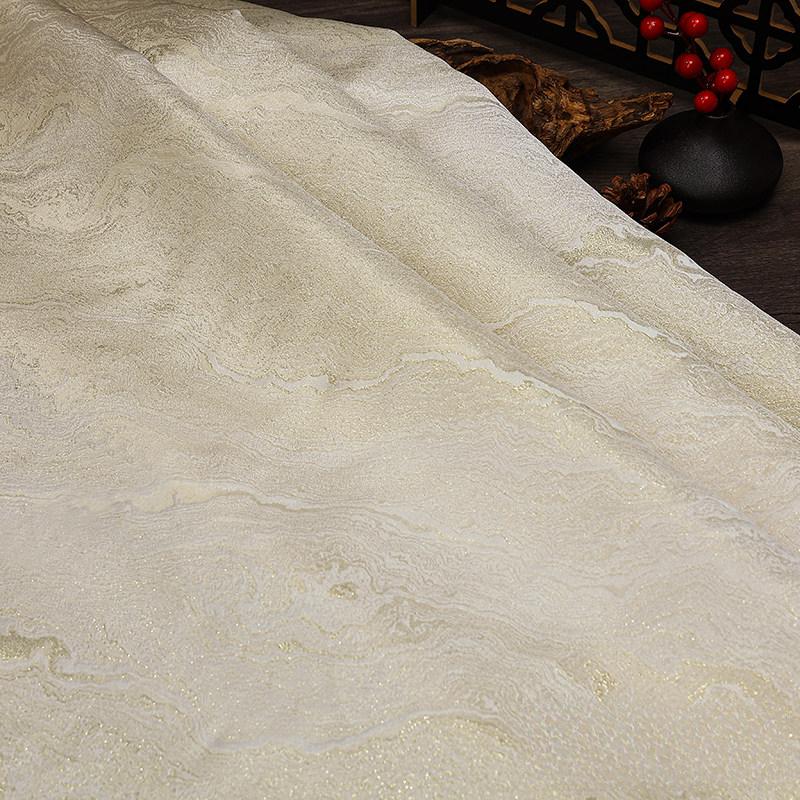 Tejido de Brocado Estilo Chino con Patrón de Agua Dorada Brillante para Coser Ropa Tradicional Decoración del Hogar Material de Poliéster