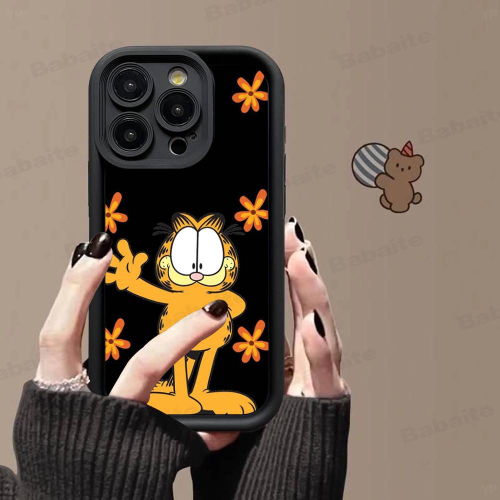 Kawaii Classic G-garfields Cat Phone Case For IPhone 17 16 15 14 13 12 11 Pro Max 16E Plus INS Soft Cover