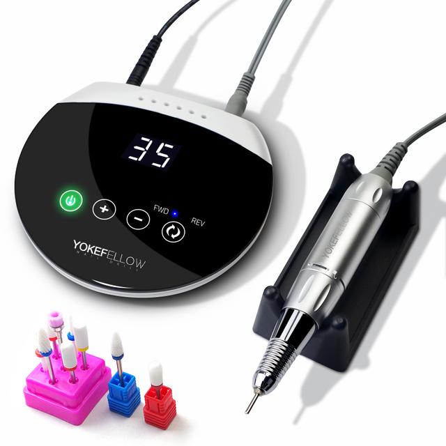 35000RPM Nail Drill Machine for Manicure Nail File with Touch Screen Acrylic Electric Nail Drill Milling Cutter Nail Art Tools
