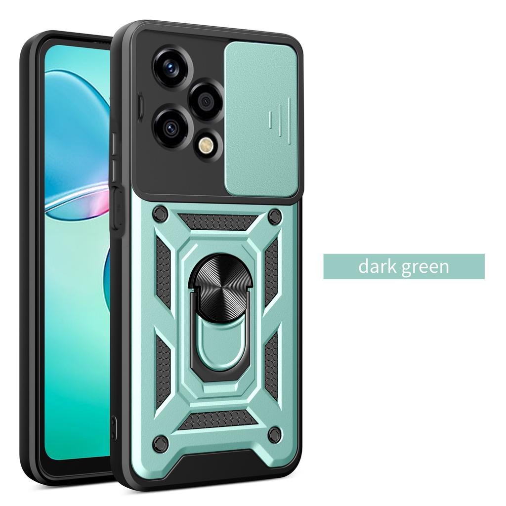 For Honor 200 lite Case Honor 200 Pro Cover Honor 200 Case Magnetic Ring Holder Armor Phone Case Slide Camera Protect Back Cover