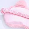 Cute Eye Mask Pink Eye Sleep Mask,Plush Sleeping Eye Cover Soft Funny Blindfold Mask,Fluffy Animal Sleep Eyeshade Breathable Lightweight Eye Mask for