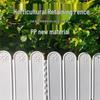Country Style Plastic Garden Fence & Trellis - Flower Bed Enclosure and Picket Barrier