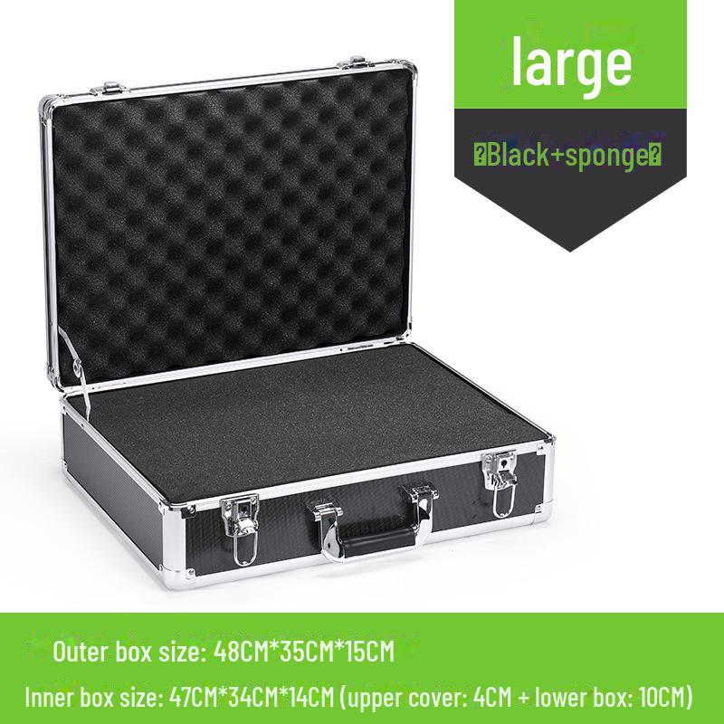 Portable Aluminum Alloy Toolbox for Electricians and Equipment Storage
