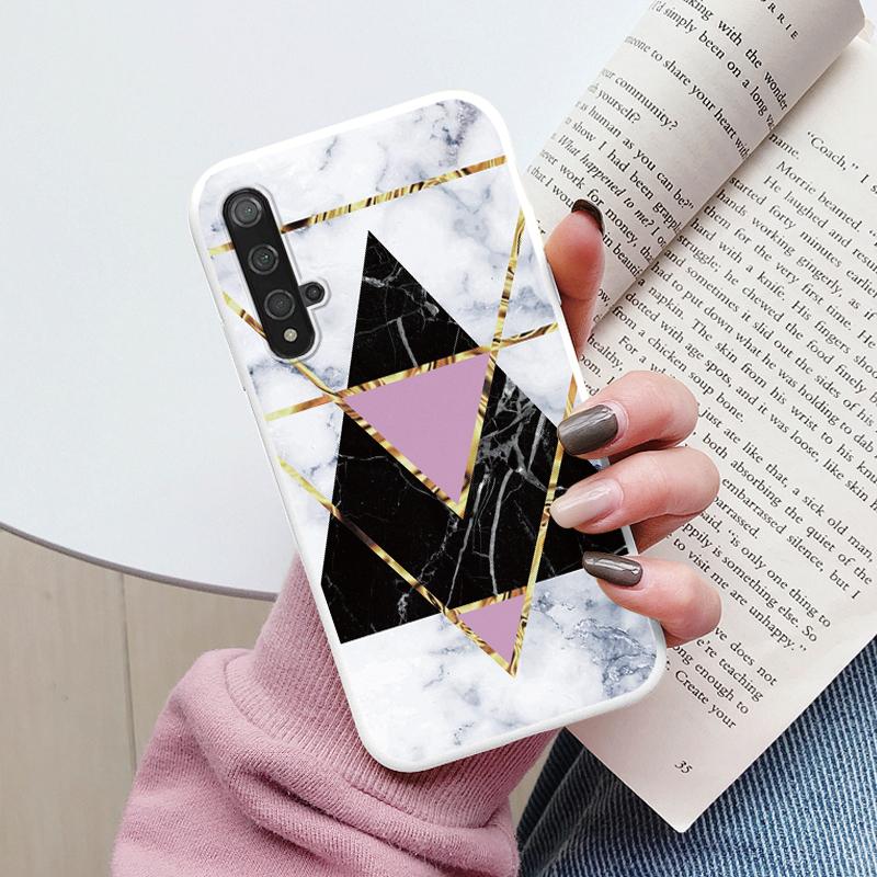 Marble Pattern Phone Case For Huawei Nova 5T Protective Cover Case Soft Funda For Huawei Nova 5T Nova5T 5 T Coque Silicone Capa
