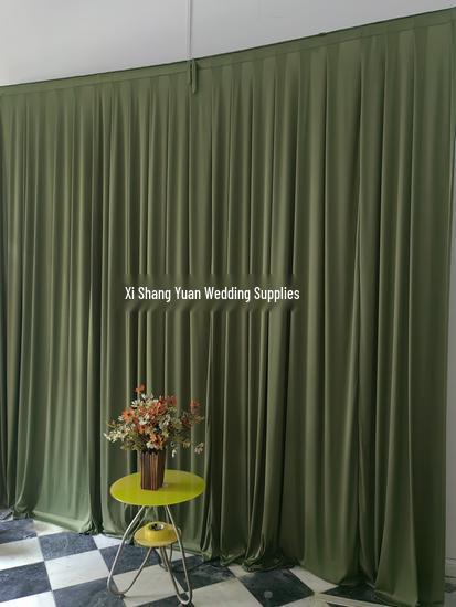 Matte Seiden-Stretch-Stoffe für Hochzeitsvorhänge und Hoteldekoration
