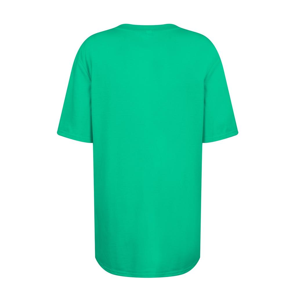 Women's Fashion V-Neck Classic Loose Color Casual Short Sleeve T-Shirt