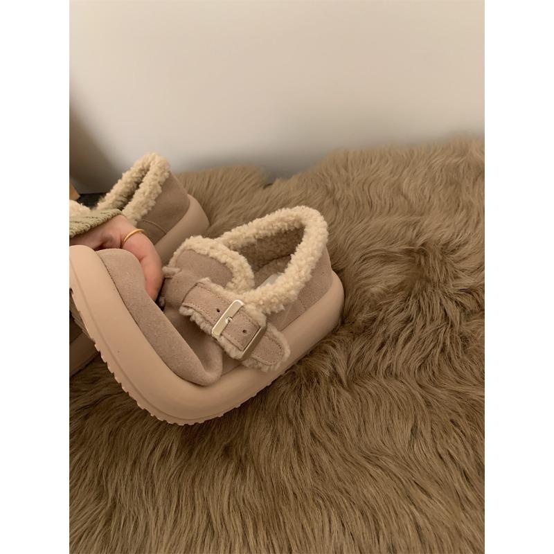 Thick-soled Fleece Shoes, Autumn and Winter Shoes, Warm Snow Boots, Cotton Shoes, Women's Shoes