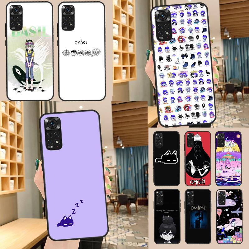 Omori Case For Xiaomi Redmi Note 11 10 9 8 12 Pro 10S 11S 12S Cover For Redmi 9 10 10A 9C 10C 12C