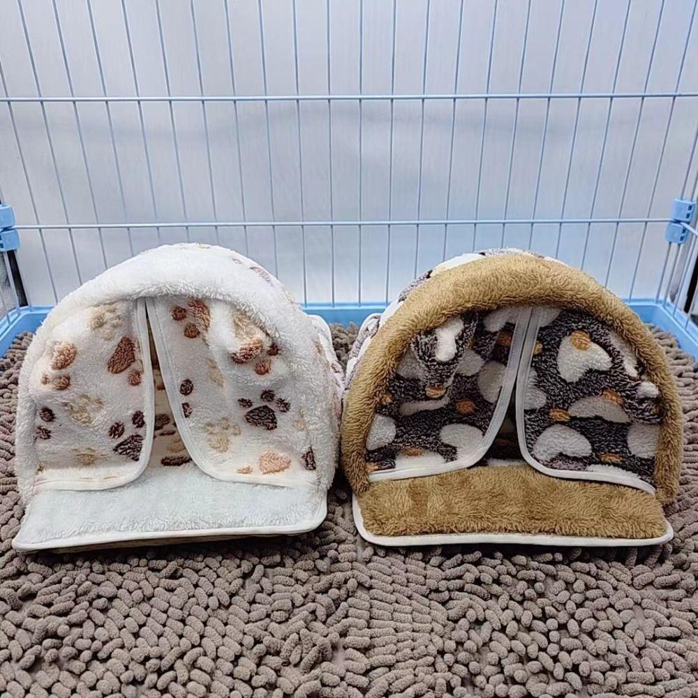 Cozy Winter Warm Hamster Bed Washable Breathable Hamster Nest Cotton Soft Rabbit House Pet Accessories