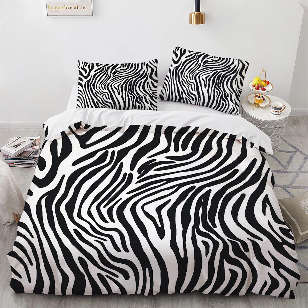 Animals Skin Texture Duvet Cover Set Tiger Snake Leopard 3D Print King Size for Kid Boy Bedding Set Polyester Comforter Cover