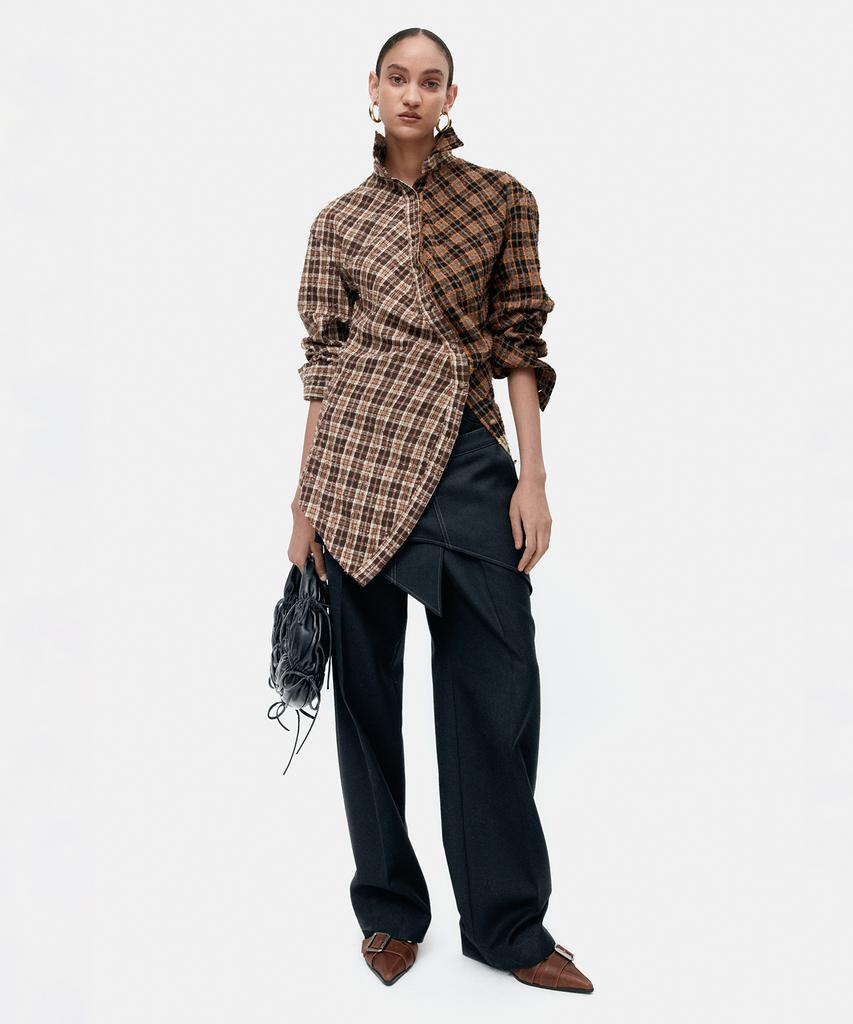 ADSB ANDERSSON BELL Twist Check Shirts Atb1361W(Brown)