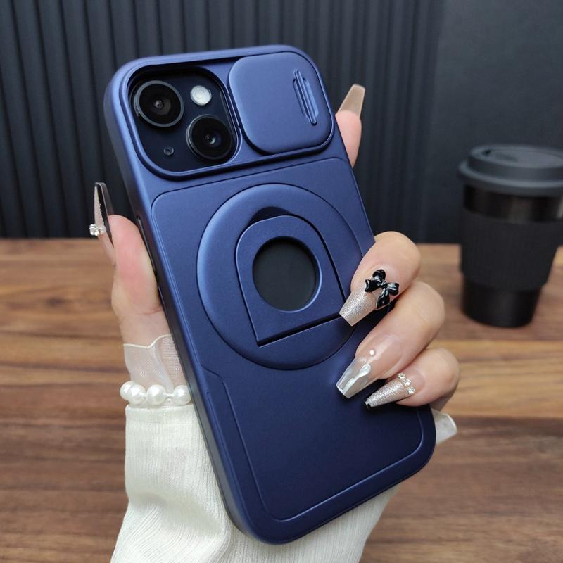 Phone Case For iPhone 11 12 13 14 15 16 Pro Max X XS XR 7 8 Plus Magnetic Ring Bracket Camera Protection Cover