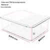 PET Flip-top Refrigerator Storage Box for Fresh Produce and Beverages - Transparent and Compartmented Container
