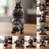 1Pcs Hippopotamus Figurine 3D Printing Yoga Hippopotamus Statue Multiple Styles Hippopotamus Decorative Ornament