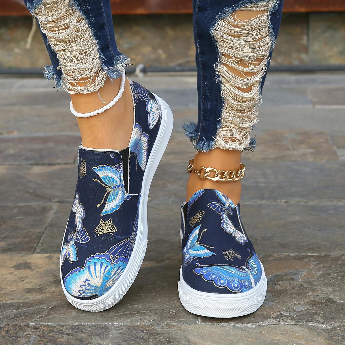 

Мода 2024 года, высококачественная женская обувь больших размеров, женская обувь на плоской подошве, модная повседневная обувь на плоской подошве с принтом, новые туфли на плоской подошве с круглым носком и низким каблуком Zapatos 36 синий