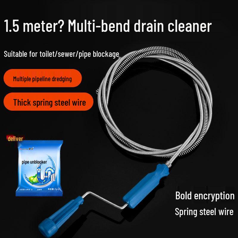 Sewer and Toilet Unclogging Tool - Kitchen and Bathroom Pipe Dredger for Blockages