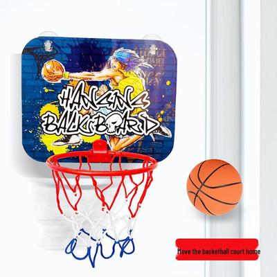Klappbarer, an der Wand montierbarer Basketballkorb für Kinder: Innen-/Außenbereich, kein Bohren, Saugnapf-Design