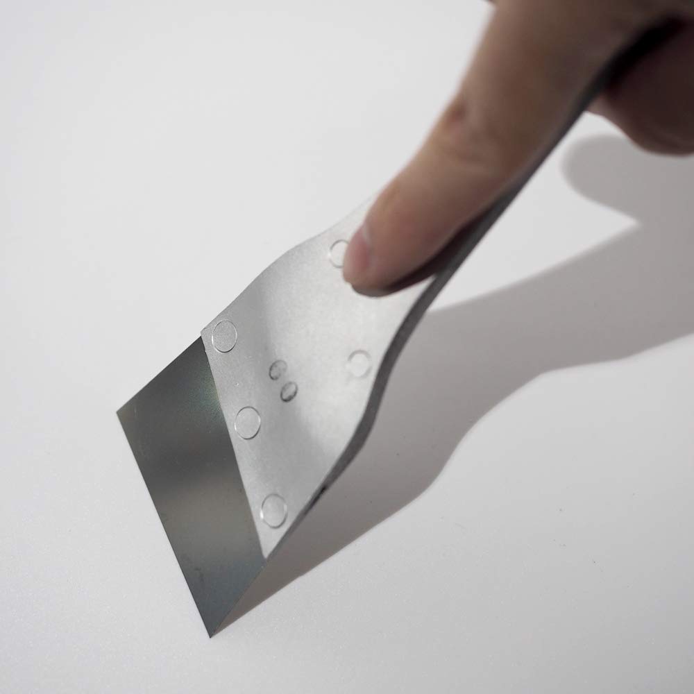 Aluminum Partially Putty Stainless Steel 60mm 1 Piece Handle, Wood-plated Spatula, Blade, Wide,