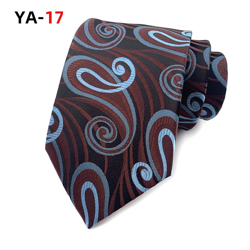 Cozy Up 3,15"(8 cm) Modische gestreifte Paisley-Krawatte für Herren, karierte Blumenkrawatte für Hochzeit