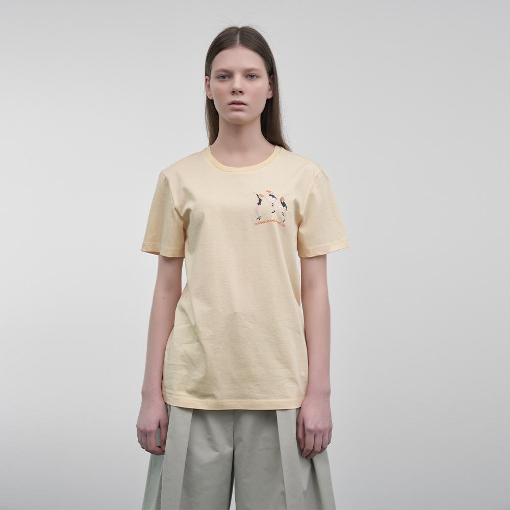 Hiloin One-Neck T-Shirt (Dance Dance Like Joe) - Yellow
