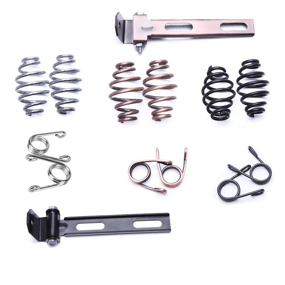 Selle Solo Universelle pour Motos Ressorts 3" Pouces Support de Montage Chopper Bobber Softail Custom Dyna