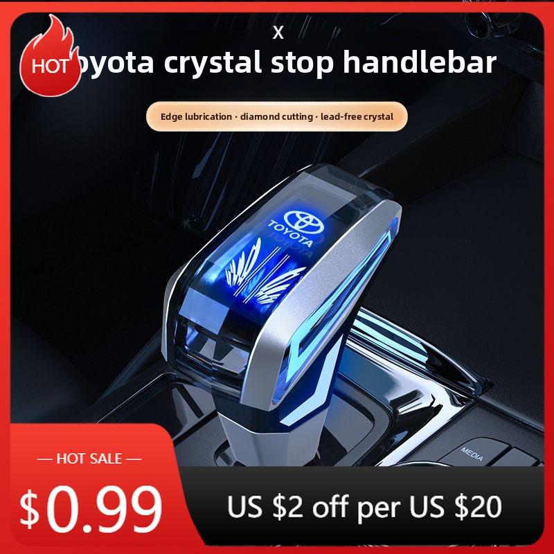 

For Toyota 2026 Hot Hub Caps Crystal Handle Gear Shift Knob Gear lever Head for Toyota ALPHARD Camry CROWN HIACE Highlander LAN
