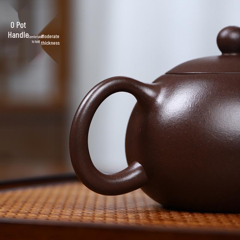 Handmade Yixing Zisha Xi Shi Teapot - Authentic Purple Clay Gongfu Tea Set Gift