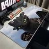 Mouse Pad Laptop Gaming Accessories Keyboard Rug XXL Anime Ttoothless Fury Dragon Desk Mat PC Kawaii Black Mousepad Soft Carpet