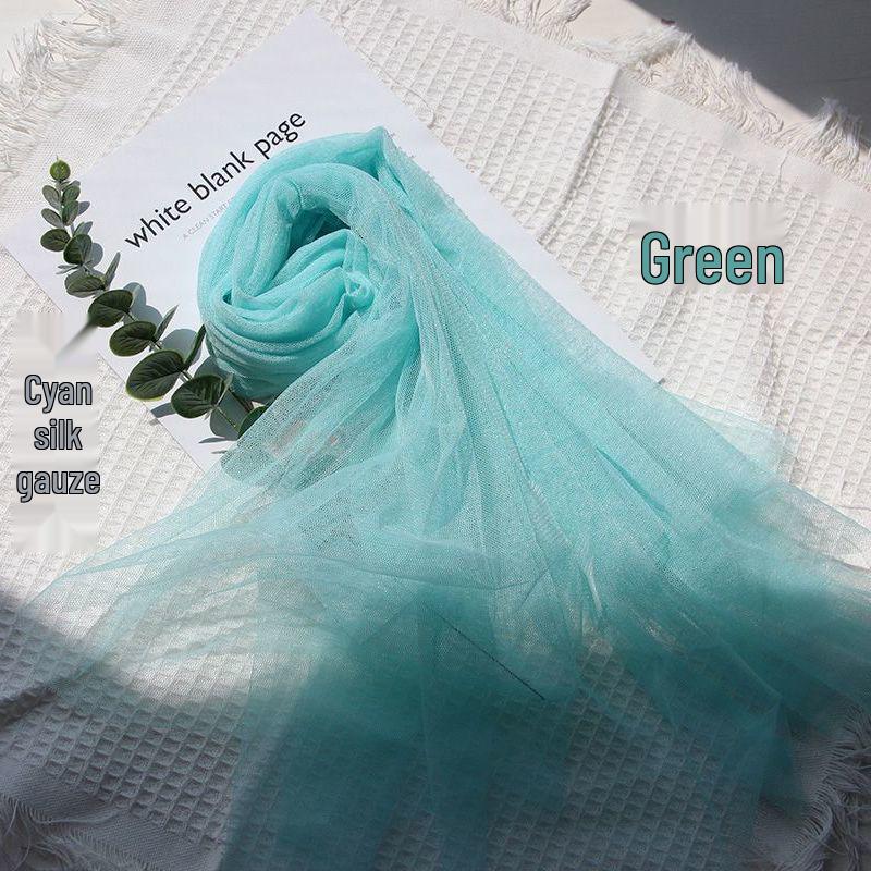 Green Tulle Lace Net Fabric for Kindergarten & Wedding - Transparent, Free Shipping
