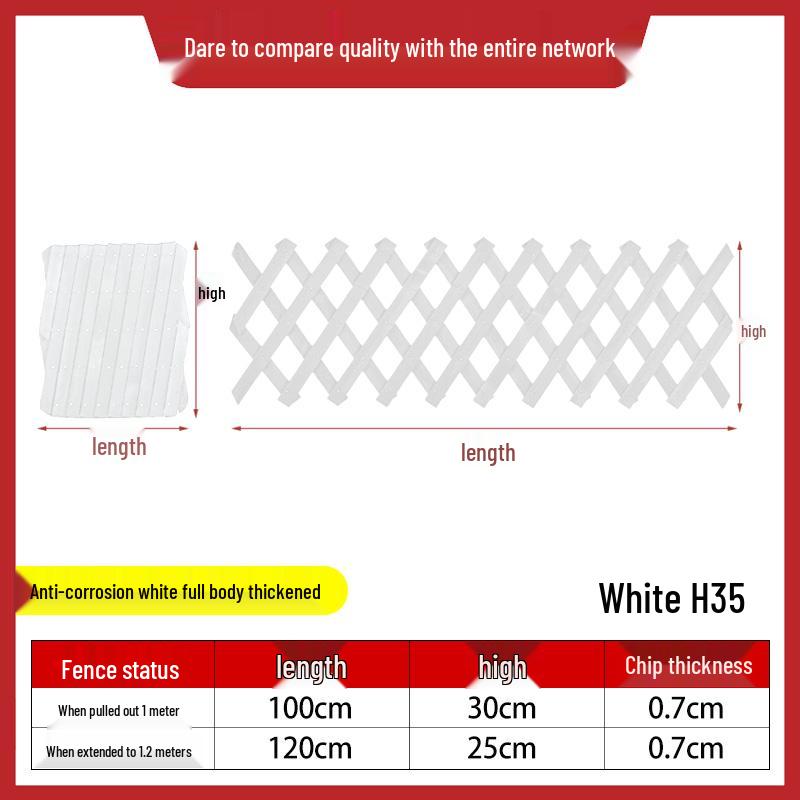 Outdoor Preservative Wood Fence Trellis for Garden, Courtyard, or Balcony Decoration