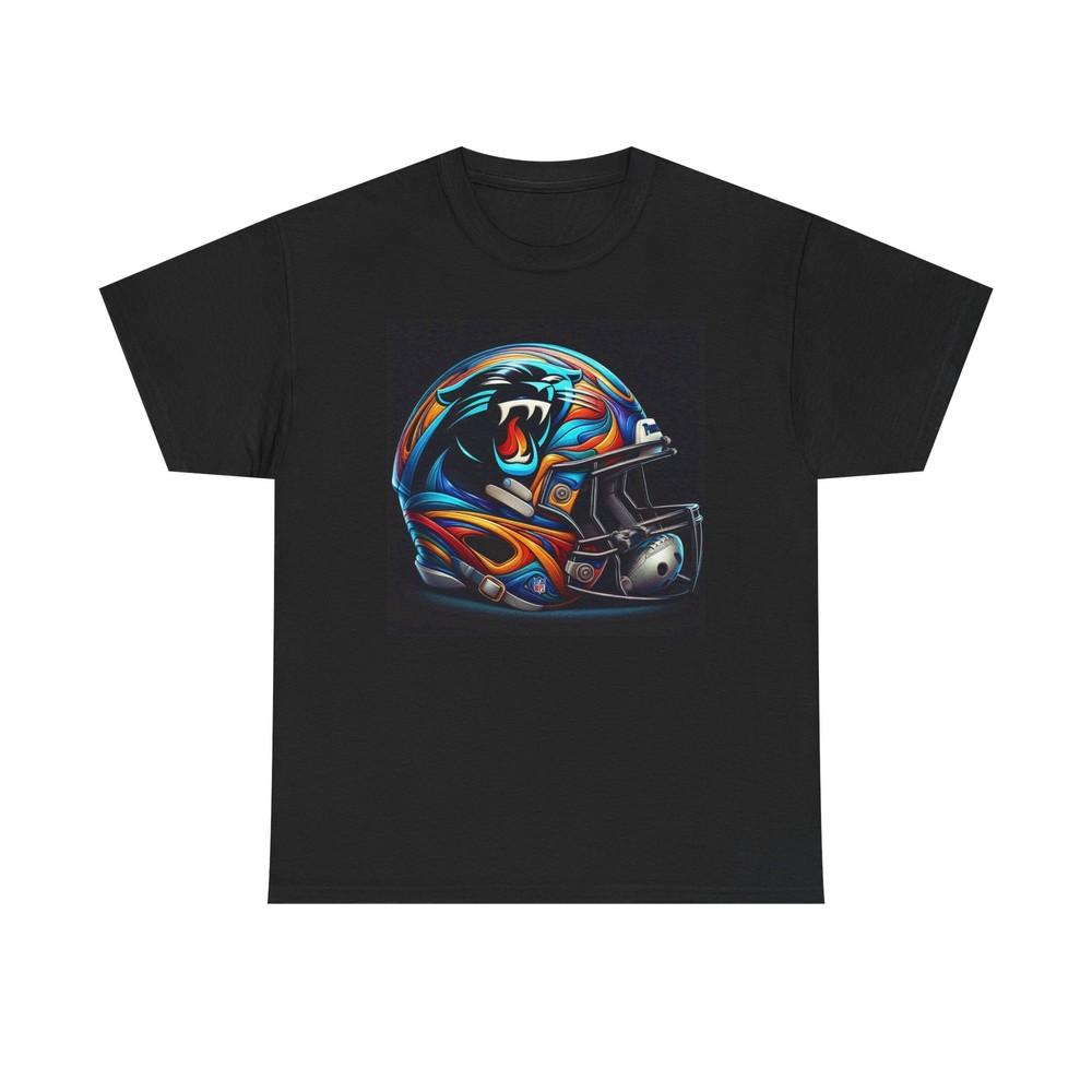 Fantasy Vibrant Panther Helmet Tee, Football Shirt, Sports Apparel, Gift Unisex T-Shirt M