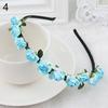 Rose Flower Crown Festival Headband Wedding Garland Floral Hairband Accessory