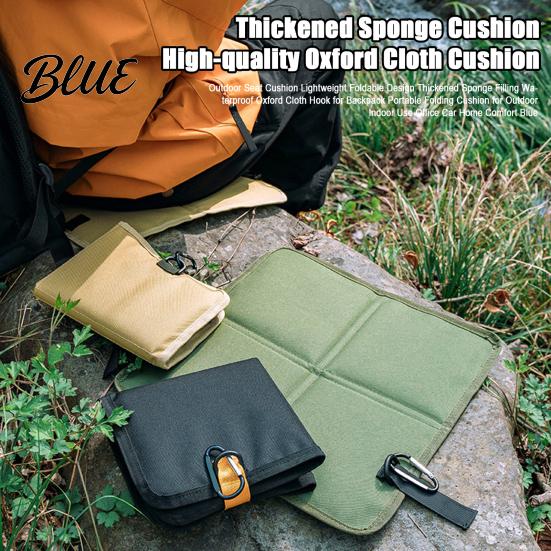 Patio Chair Pad Outdoor Travel Waterproof Sitting Cushion Portable Folding Seat Mat Lightweight Camping Hiking
