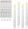 Spiral Taper Candle Short Candlesticks,4pcs Pink Tapered Candles Blend Twist Candles for Home Décor Weddings Festive Gifts