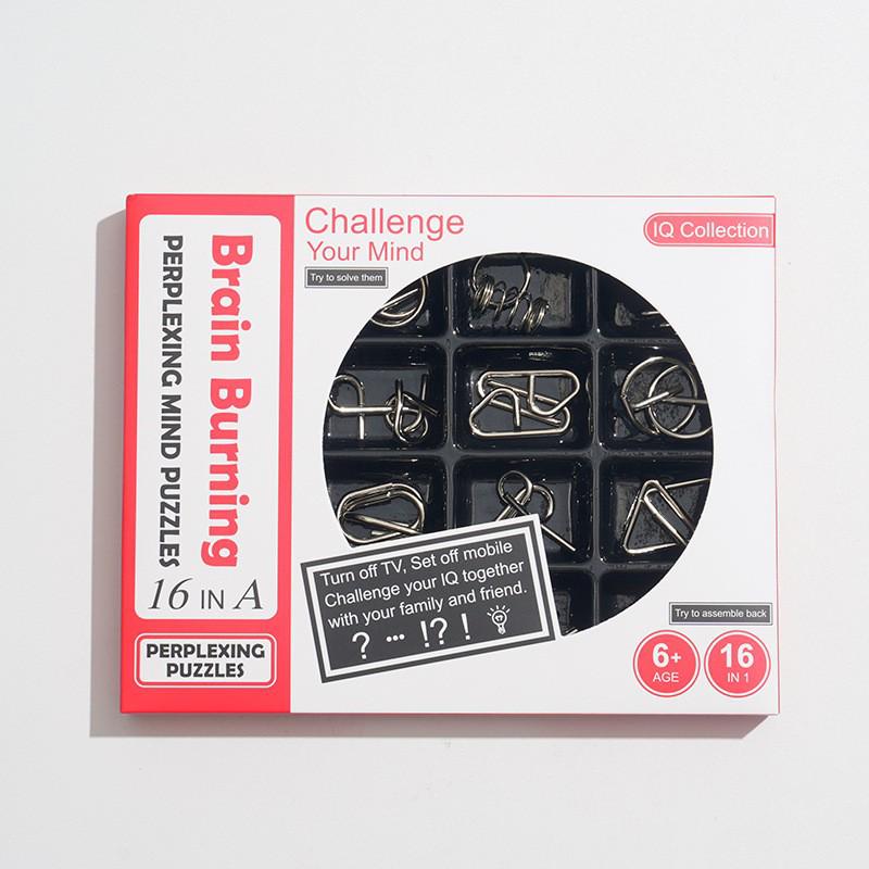 IQ Toys 8-teiliges Puzzle-Set - TikTok Trend Interlocking Rings