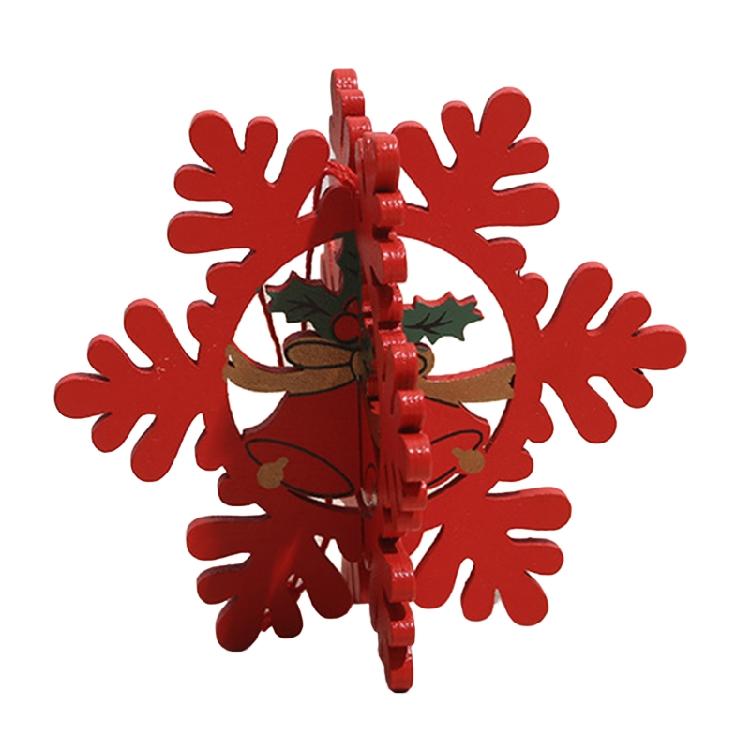 Christmas Ornaments Wood Christmas Hanging Decoration Ornaments for Xmas Tree