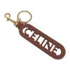 CELINE  49I733DSD.04LU Key Ring Tan Calfskin Women