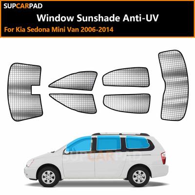 For Kia Sedona Mini Van 2006-2014 Custom Car Window Sunshade Anti-Uv Car Sun Window Visors Sunshade Covers Accessories